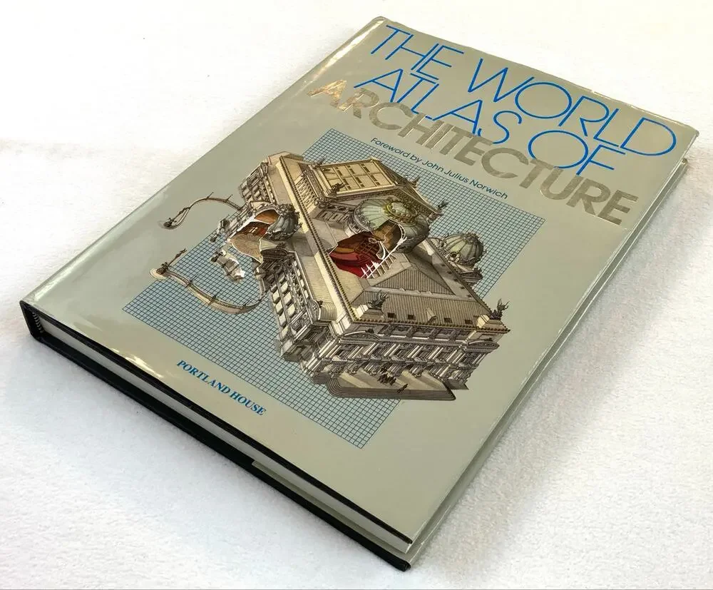 The World Atlas of Architecture Oversize Hardcover Book ISBN:0517668750 Vintage